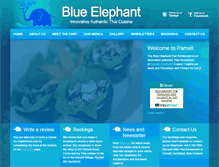 Tablet Screenshot of blueelephant.co.nz